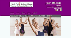 Desktop Screenshot of mpacademydance.com